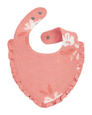 Kit babador bebê 3 peças bichinhos floral multicor