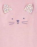 Conjunto longo de moletom infantil 2 peças bichinho floral multicor | Carter's