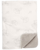 Cobertor bebê elefante fleece off-white |