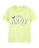 Camiseta infantil ahoy sol verde |