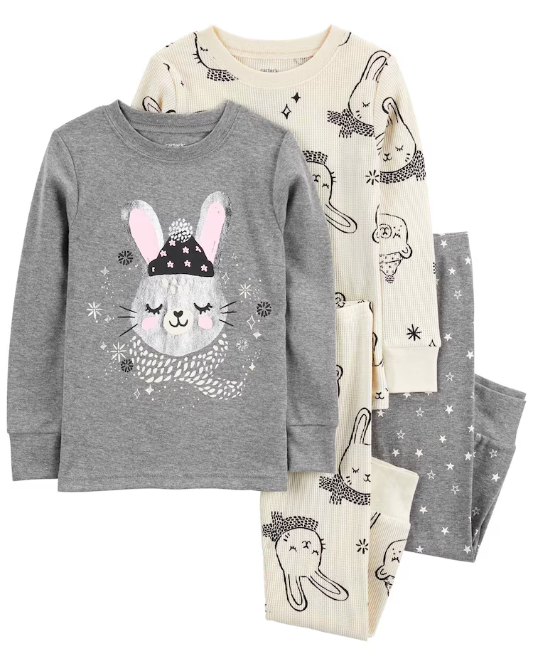 Pijama longo bebê 4 peças gatinhos multicor | Carter's