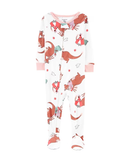 Macacão pijama infantil de dragão e princesas branco |