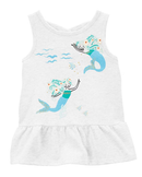 Regata infantil sereias com babado branca |