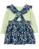 Salopete bebê 2 peças floral com meias multicor | Carter's