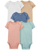 Kit body bebê 5 peças básico e listras multicor |