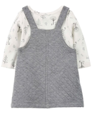 Salopete bebê 2 peças árvores e bichinhos com meia-calça multicor | Carter's