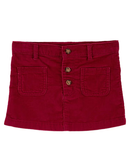 Saia infantil de veludo cotelê vinho |