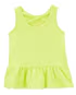Regata infantil peace love sunshine com babado verde |