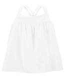 Regata infantil básica com pregas branca |