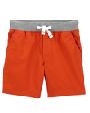 Bermuda infantil com elástico e cordão vermelha |