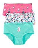 Kit calcinha infantil 3 peças gatinho rosa |