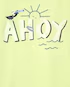 Camiseta infantil ahoy sol verde |